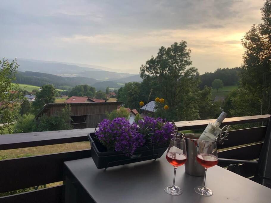 Apartment Panoramablick 2 Böbrach Dış mekan fotoğraf